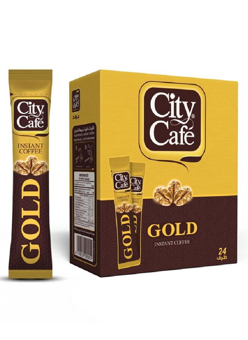 City Café Gold City Café - Premium Instant Coffee (24 Sachets Box) 