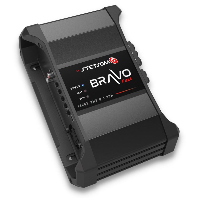 Stetsom Bravo Full 1200 1 Ohm Mono Car Amplifier, 1200.1 1.2K Watts RMS, 1Î© Stable Car Audio, HD Sound Quality, Crossover & Bass Boost, Car Stereo Speaker Subwoofer MD, Smart Coolers - Image 2