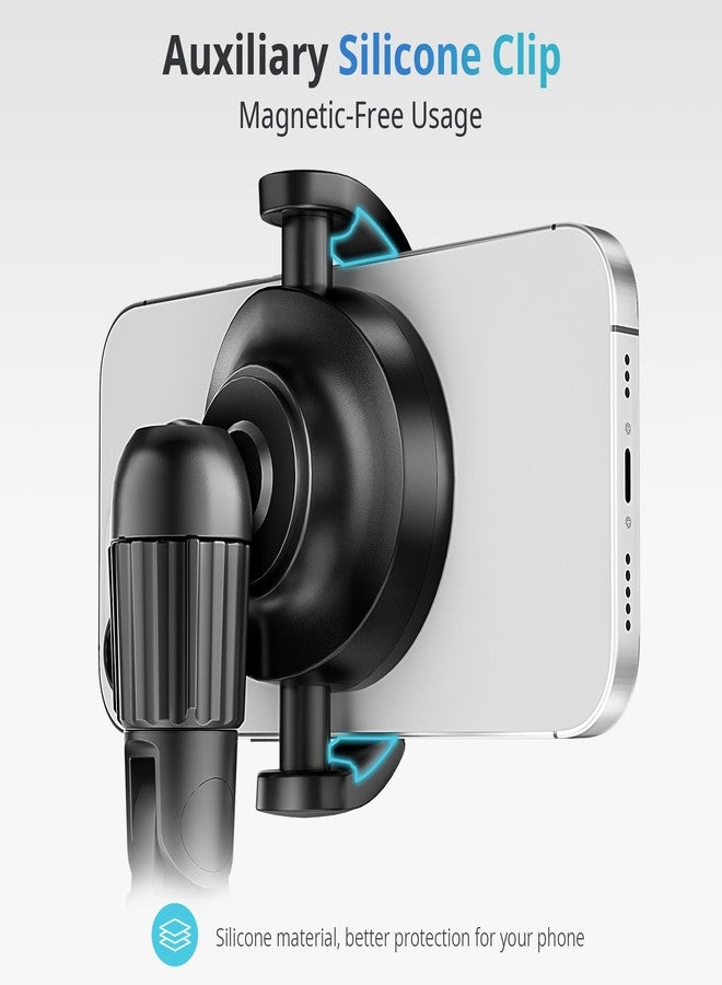 UBeesize 62'' Magnetic Selfie Stick Phone Tripod with Wireless Remote, Extendable Cell Phone Tripod Stand, Compatible with MagSafe, Cellphone Tripod for iPhone 17 16 15 14 13 12 and Android Phones - Image 4