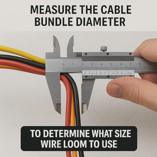 Electriduct 1" Flame Retardant Wire Loom Polypropylene Split Tubing Corrugated Conduit (23mm ID) - 10 Feet - Black - Image 3