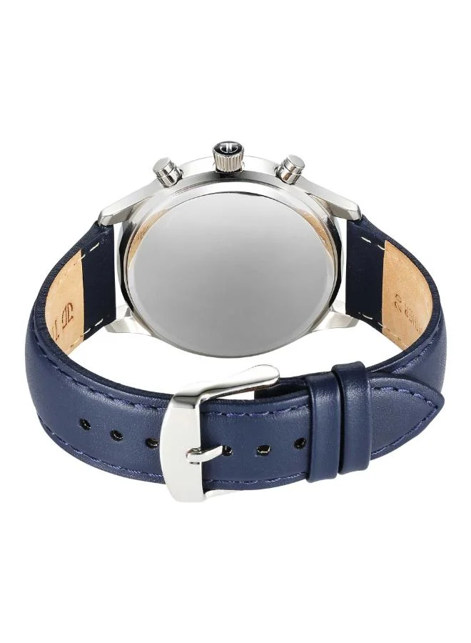 TITAN Men Multifunction Display Watch With Blue Leather Strap - 1874SL02