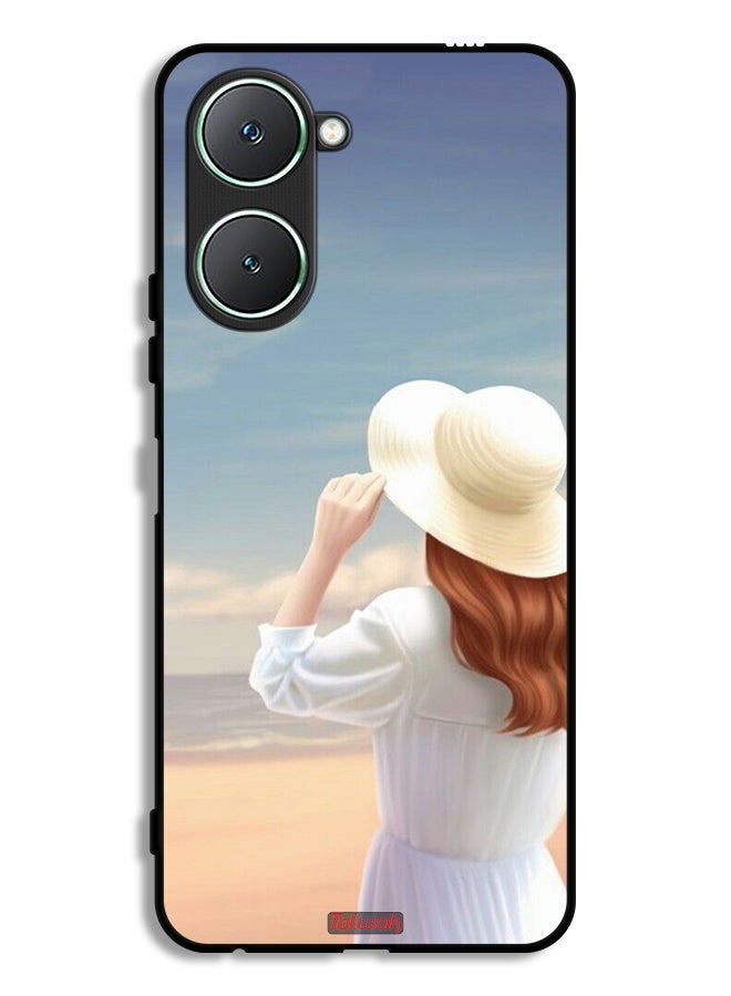 Tolwak Vivo Y18i 4G Protective Case Cover Hat Girl Standing - Image 1