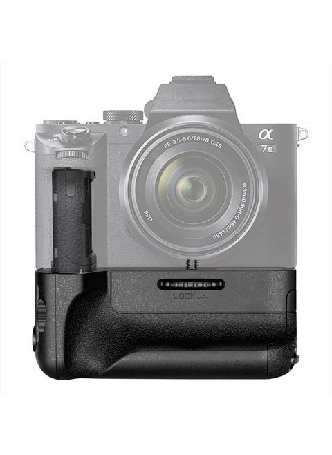 Vertical Battery Grip Replacement, Compatible with Sony VG-C2EM Works with NP-FW50 Battery for Sony A7 II A7S II and A7R II Cameras (Battery NOT Included)