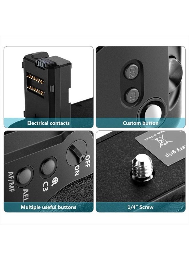 Neewer - Vertical Battery Grip Replacement, Compatible with Sony VG-C2EM Works with NP-FW50 Battery for Sony A7 II A7S II and A7R II Cameras (Battery NOT Included) - Image 1