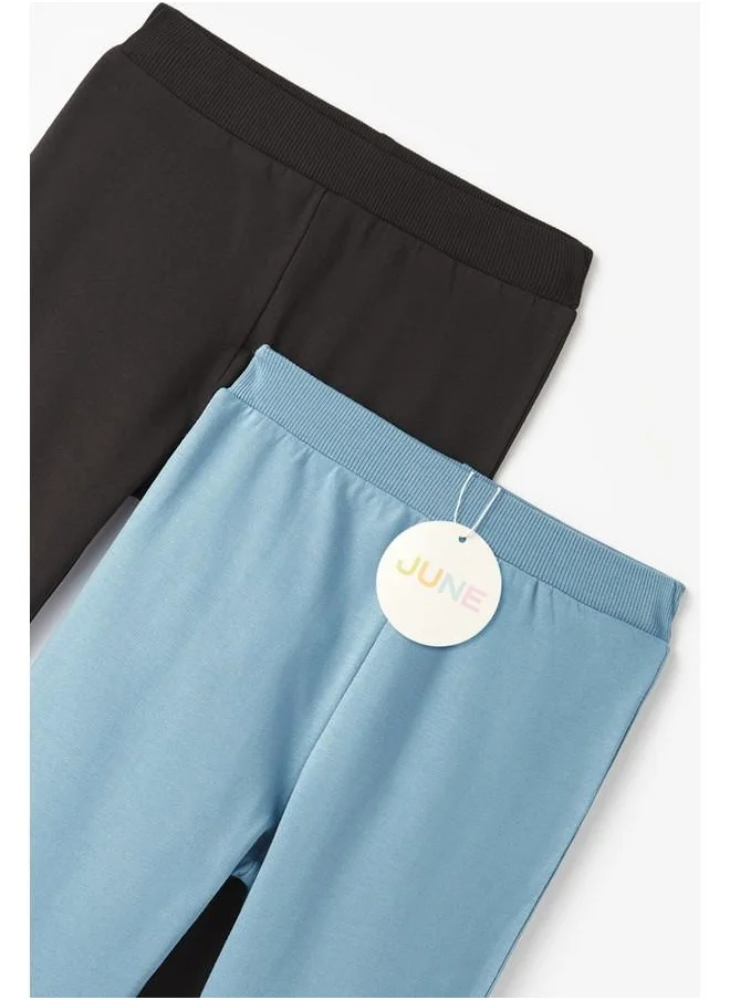 JUNE June Baby Boy 2-Pack Sweatpant Black - Blue