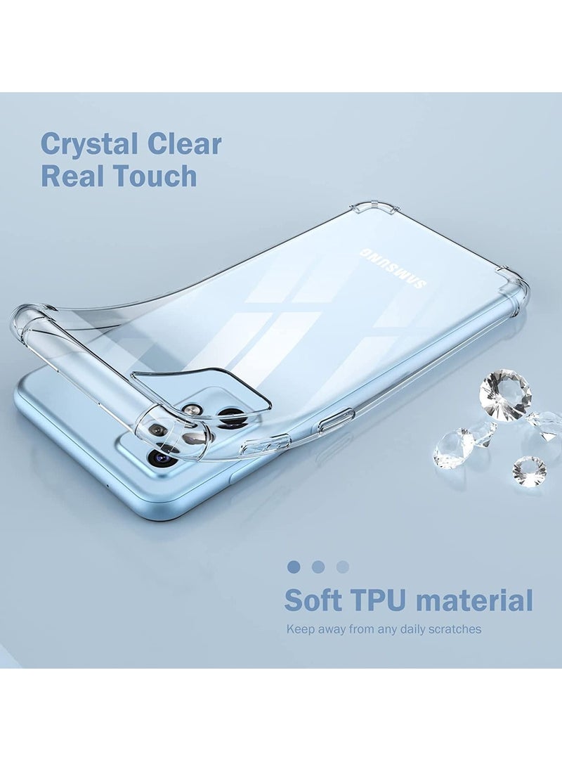 erorex [1+2+2] Case for Galaxy A73 5G, Protective Cover with Screen Protector [2 Pack] + Camera Lens Protector [2 Pack] Shockproof Crystal Clear Slim Cover for Galaxy A73 5G (Galaxy A73 5G, Clear) - Image 5