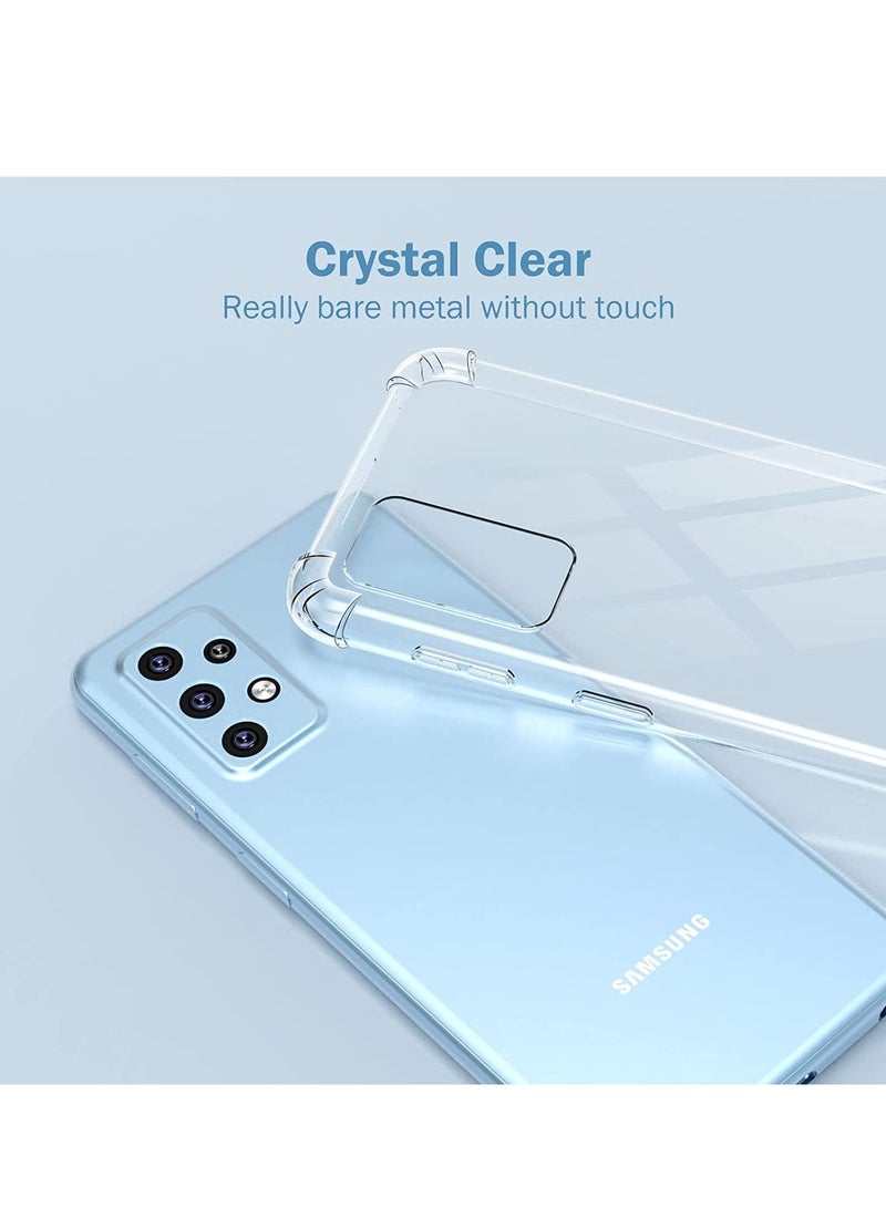 erorex [1+2+2] Case for Galaxy A73 5G, Protective Cover with Screen Protector [2 Pack] + Camera Lens Protector [2 Pack] Shockproof Crystal Clear Slim Cover for Galaxy A73 5G (Galaxy A73 5G, Clear) - Image 4