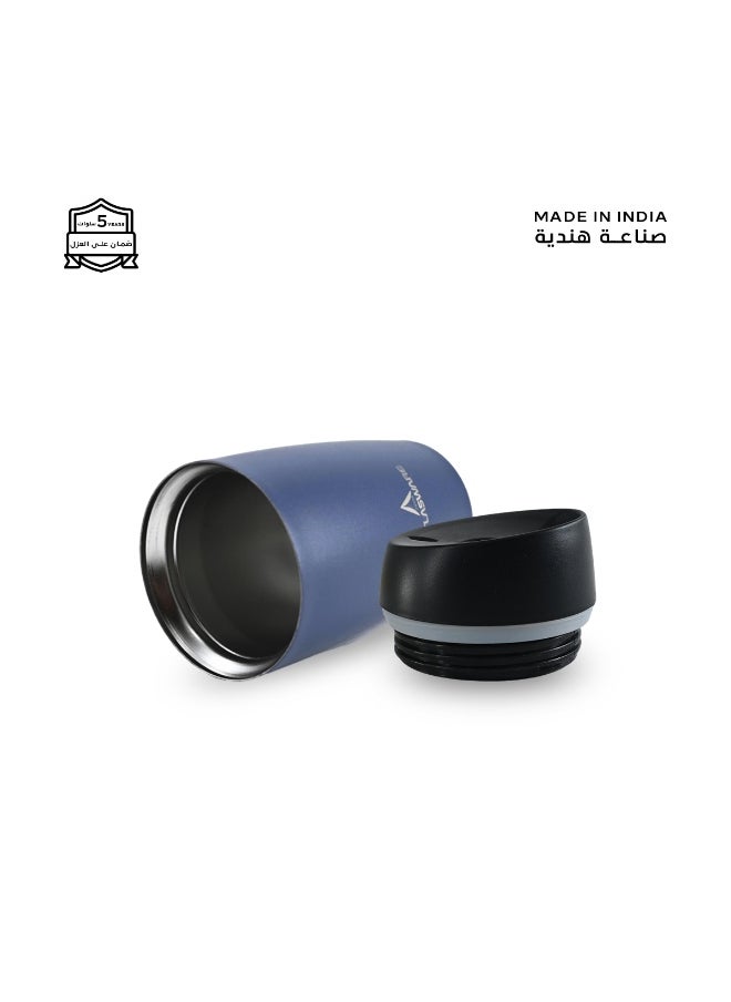 Atlasware A cup (mug) suitable for all drinks, with a capacity of 300ml. It keeps cold for 12 hours and hot for 6 hours, Navy Blue  - Image 3