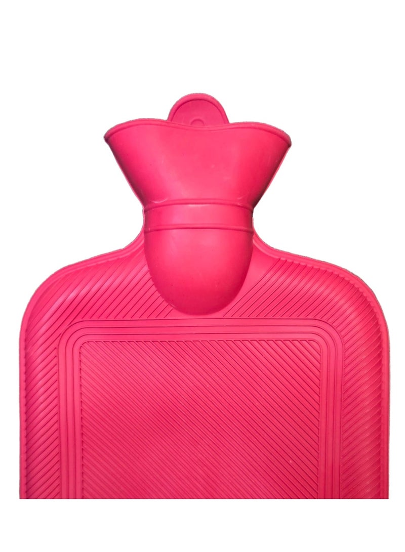 Hot Water Bottle BPA-Free with Plush Cover – Provides Comfort for Muscle Pain, Menstrual Relief, and Keeps Hands & Feet Warm (Hot & Cold Use) multicolor polka dot pattern - Image 4