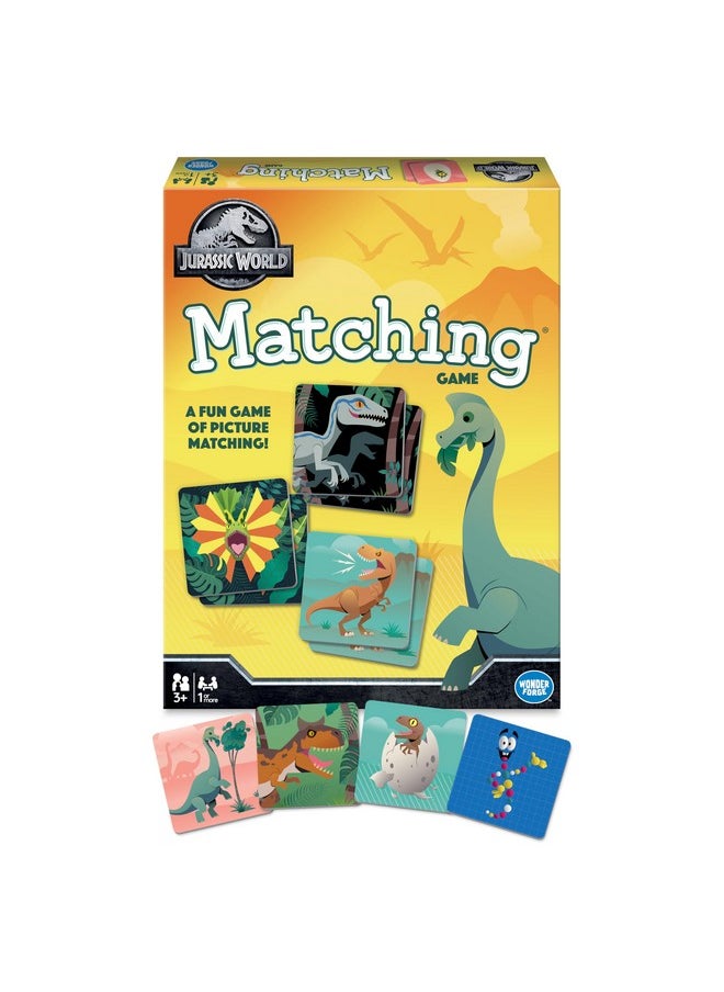 Wonder Forge Wonder Forge Jurassic World Matching Game | Exciting Memory Enhancer | Engaging Game for Kids and Adults | Featuring Glow-in-the-dark Dinosaur Outlines | Suitable for Age 3 and Up  - Image 2