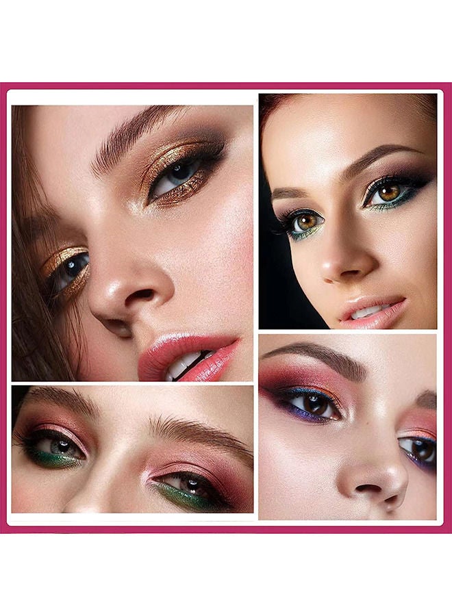 YOUNG VISION Two-Tone Eyeshadow Palette ,Matte Glitters Eye Shadow Long Lasting Eye Cosmetics,Waterproof Double Colors Gradient Shimmer Eyeshadow - Image 4