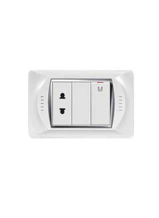 Sanshi Color Electricity Finish Bundle - 25 Wesh - 25 Chassis - 25 Socket-Bits - 20 Key Bits - 25 Stools - 2 Satellite Bits - 2 Phone Bits - 2 Bulb Switches - 1 Wide Bell Button (White) - pzsku/Z3FF0E4EA4EE047573D98Z/45/_/1733157723/019138f5-603b-43b3-97e2-3ad211e3c590