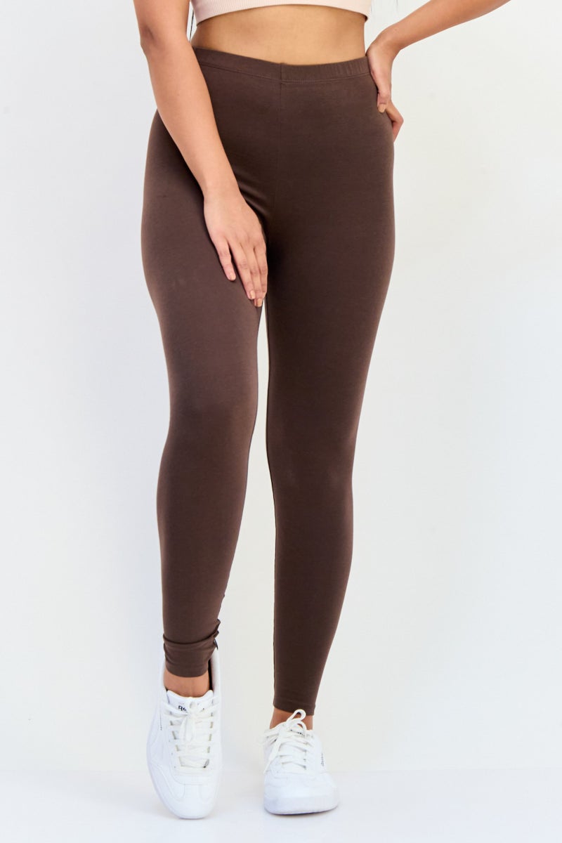 English Laundry Women 2 Pieces Full Length Plain Leggings, Multicolor - Image 1