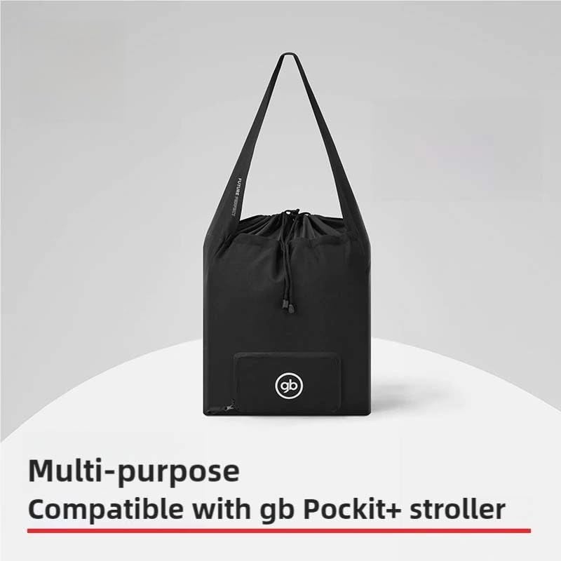 gb Travel Bag for Pocket/Pocket+ Stroller, Padded Interior, Shoulder Strap, Black - Image 2