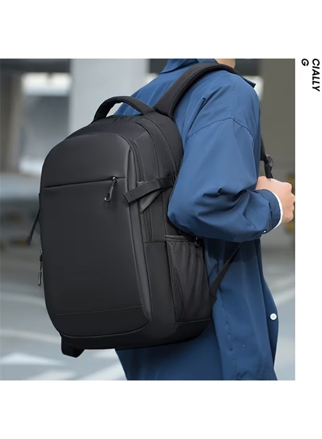 SamoDani Business Laptop Backpack, Anti-Theft & Waterproof, Fits 15.6” Laptop, Lightweight & Durable Travel Backpack for Work, Study & Daily Use (Black) - Image 3