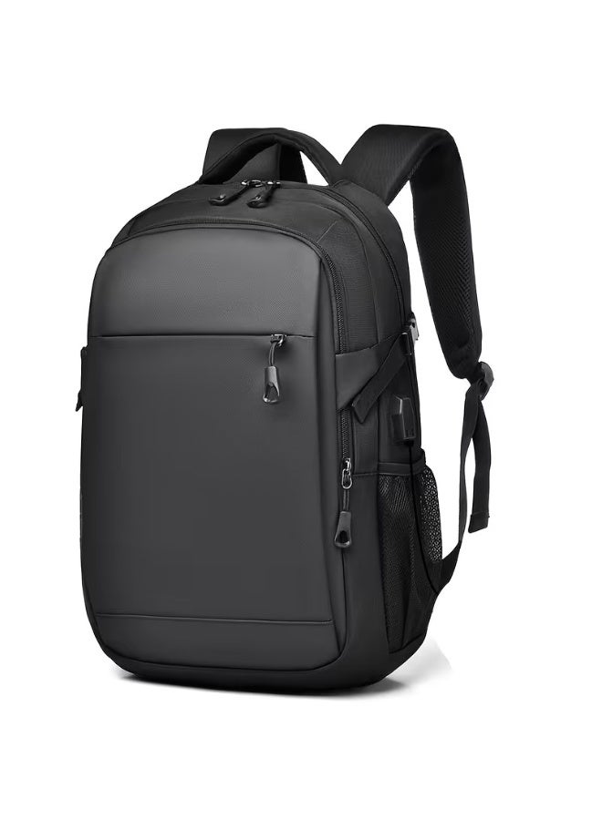 SamoDani Business Laptop Backpack, Anti-Theft & Waterproof, Fits 15.6” Laptop, Lightweight & Durable Travel Backpack for Work, Study & Daily Use (Black) - Image 1