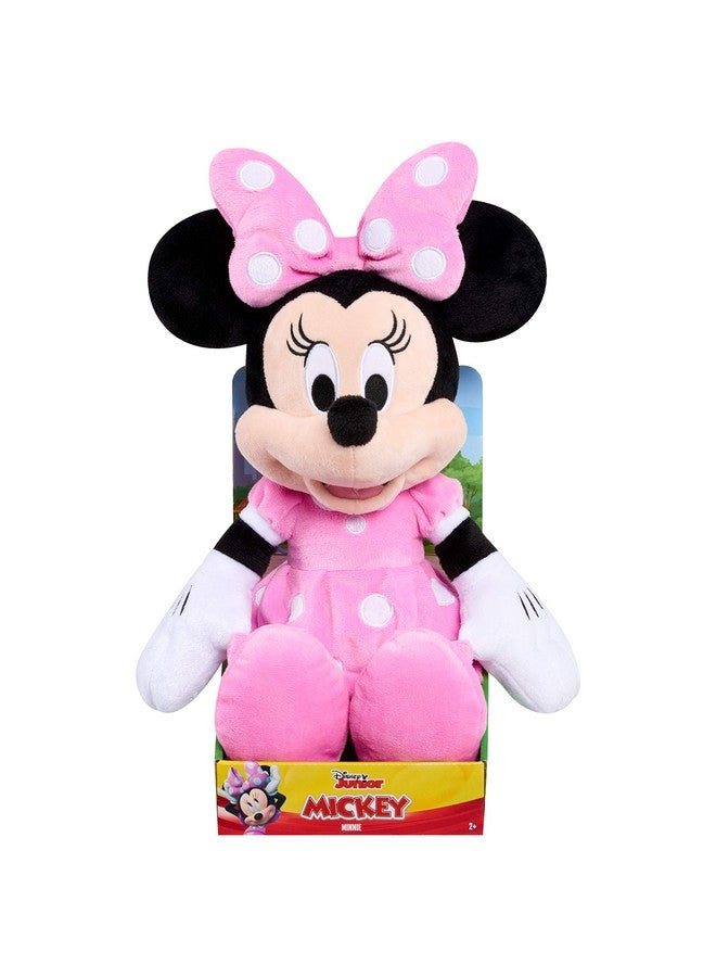 MICKEY MOUSE Disney Junior Mickey Mouse Large Plush Minnie Mouse, Officially Licensed Kids Toys for Ages 2 Up by Just Play  - Image 3