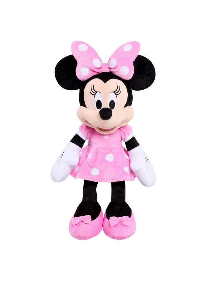 MICKEY MOUSE Disney Junior Mickey Mouse Large Plush Minnie Mouse, Officially Licensed Kids Toys for Ages 2 Up by Just Play  - Image 1