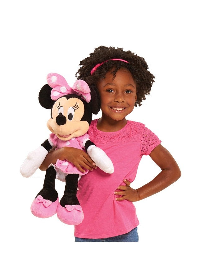 MICKEY MOUSE Disney Junior Mickey Mouse Large Plush Minnie Mouse, Officially Licensed Kids Toys for Ages 2 Up by Just Play  - Image 2