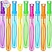 Shemira 60 Pack Bubble Wands in 6 Colors Bulk Party Favor Assortment Toys for Kids Carnival Prizes Themed Birthday Wedding Summer Outdoor Toys for Girls Boys Ideal Goodies Bags Stuffers - Image 2