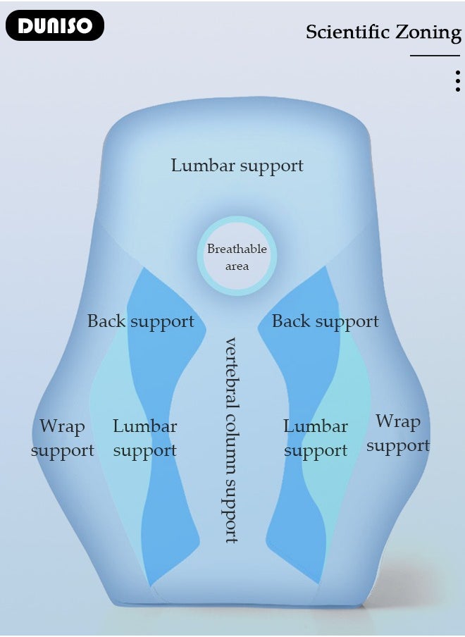 وسادة دعم أسفل الظهر بفتحة قابلة للتنفس لكرسي المكتب ومقعد السيارة، وسادة ظهر مريحة من إسفنج الذاكرة لتحسين آلام أسفل الظهر ووضعية الجلوس - pzsku/Z3FF1372F78D6718773B4Z/45/_/1726115806/7b4a0f7b-a4a1-46e2-b0d4-ec6c34fd6c39