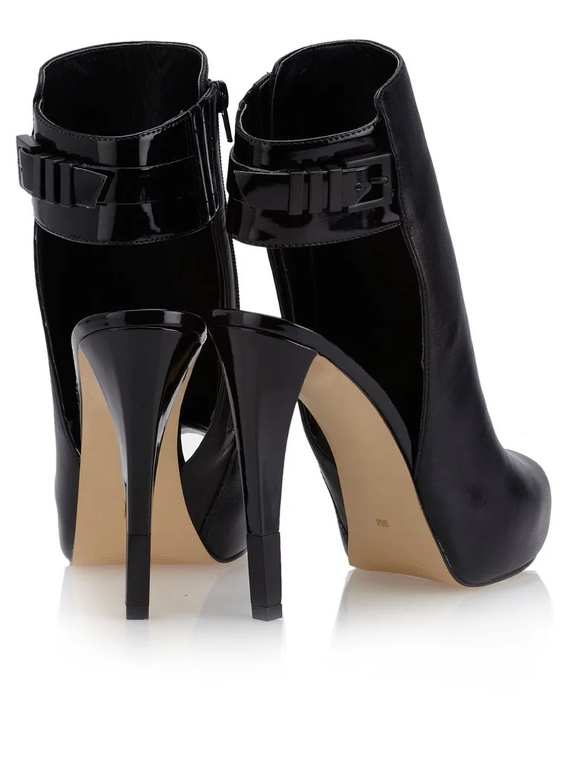 GUESS Open Back Peep Toe Booties