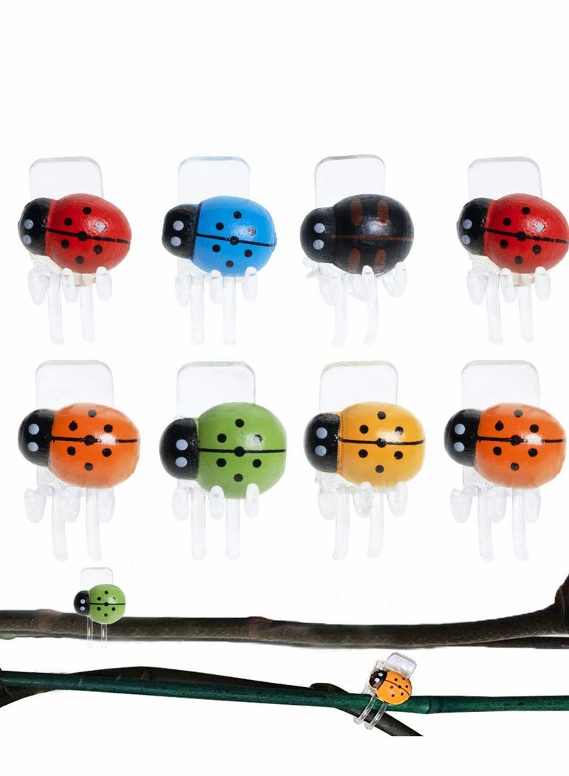Y&D 60 PCS Orchid Clips 30 Pcs Dragonfly Plant Clips and Ladybug Garden Support Vine for Flower - Image 4