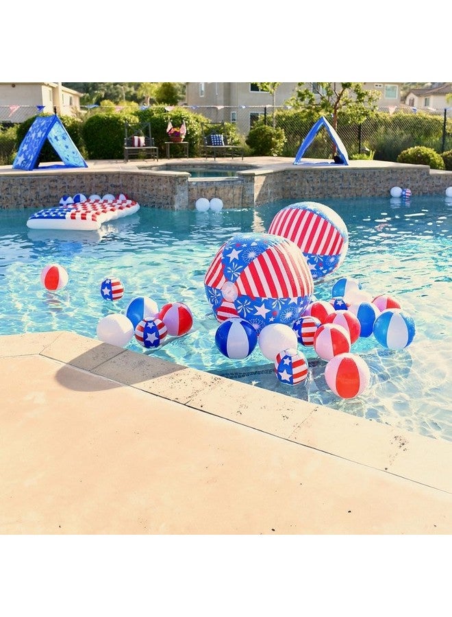Fun Express - Patriotic Giant Beach Ball for Fourth of July - Toys - Inflates - Beach Balls - Fourth of July - 1 Piece - Image 2