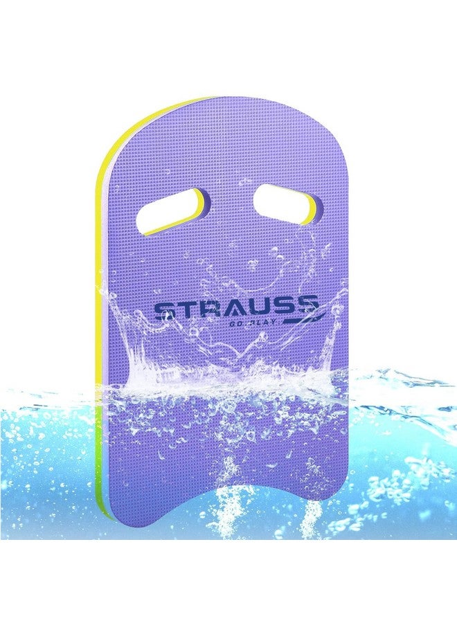STRAUSS Swimming Kick Board | Floating Board for Swimming Pool Training Aid Exercise Equipment | Swimming Accessories for Adults and Kids | Swimming Float Pad for Beginners,(Purple) - Image 1