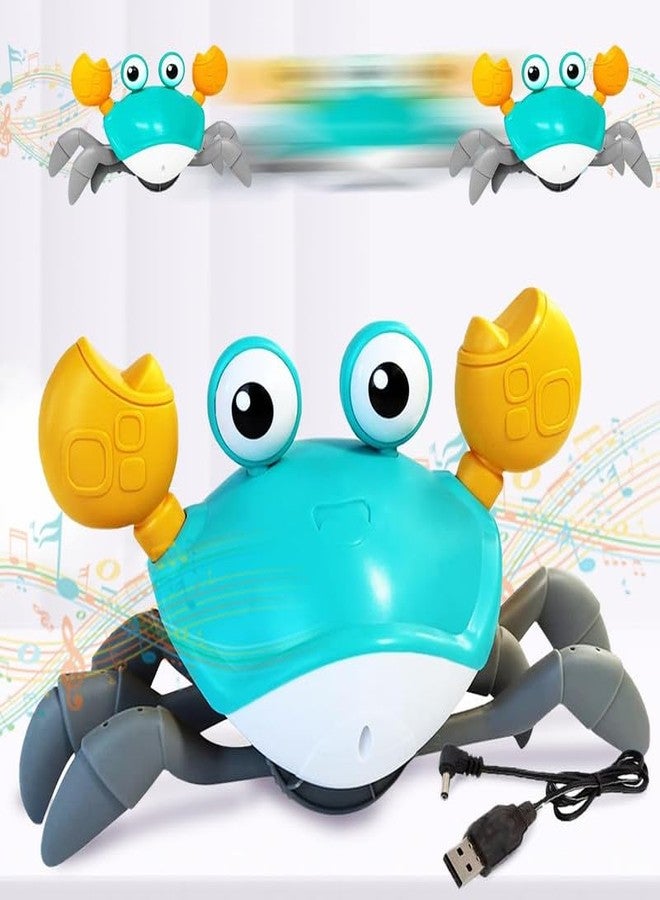 KAVIH Crawling Crab Toy for Babies and Toddlers - Interactive Tummy Time and Dancing Crab with Music- Fun Gift for Boys and Girls Ages 6 Months to 3 Years - Image 1
