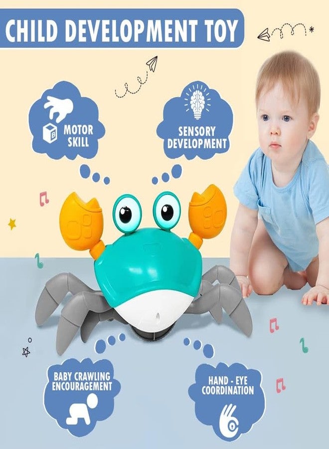 KAVIH Crawling Crab Toy for Babies and Toddlers - Interactive Tummy Time and Dancing Crab with Music- Fun Gift for Boys and Girls Ages 6 Months to 3 Years - Image 2