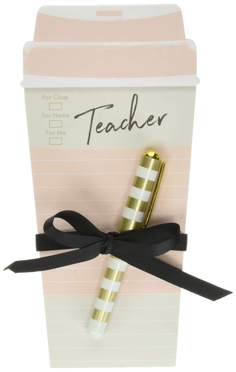 Lady Jayne Teacher Coffee Cup Notepad with Pen, 4" x 8" - Image 3