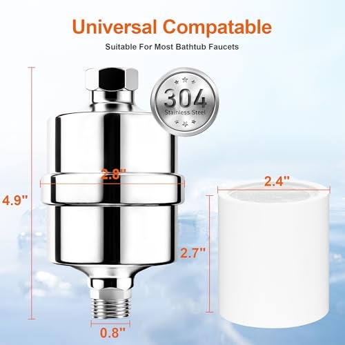 BBLIFE Stainless Steel 304 Durable Premium Metal Shower Filter, Pure Metal High Efficient Filter, to Reduce and Remove Chlorine and Heavy Metals, Improve Your Skin, Hair and Nails, BMSF-A - Image 5