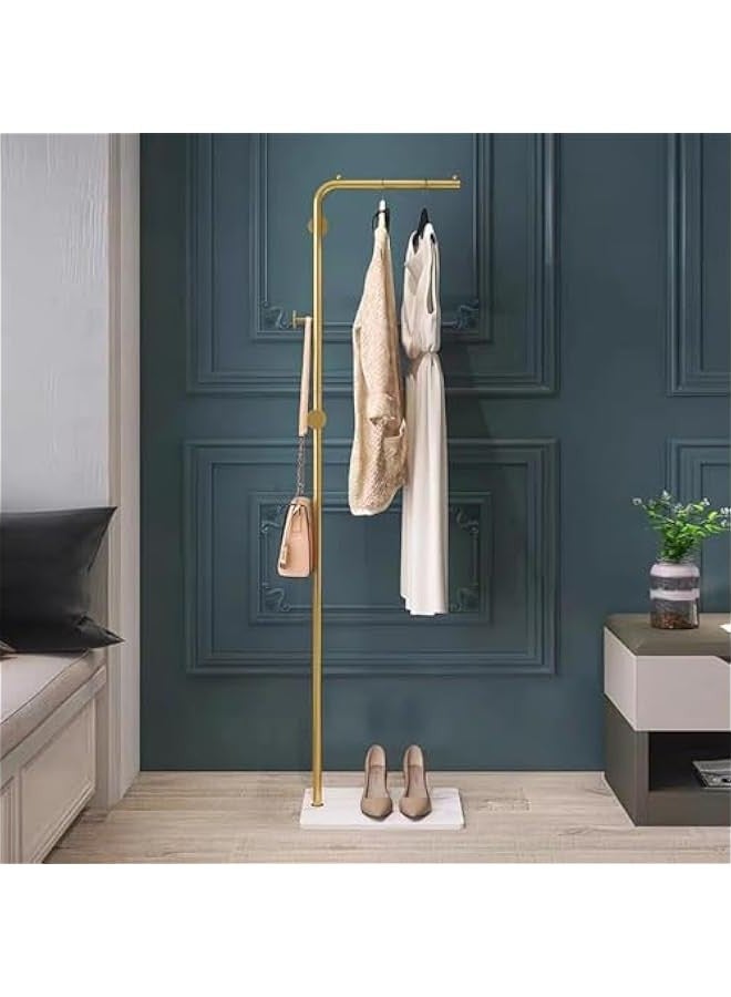 TRASSLE Metal Coat Rack Freestanding, 67”Coat Hanger Stand with 3 Hooks Heavy Base Modern Coat Stand for Jackets, Suits, Dress Shirts, Dresses - Image 5