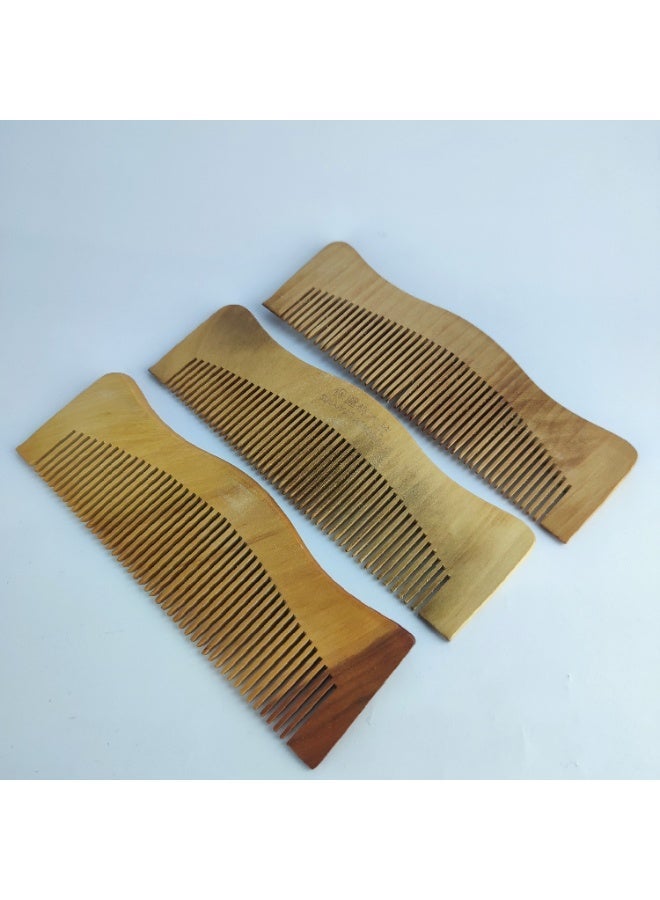 Set of 3 High-Quality Wooden Combs – Protects Hair & Reduces Split Ends - Image 1