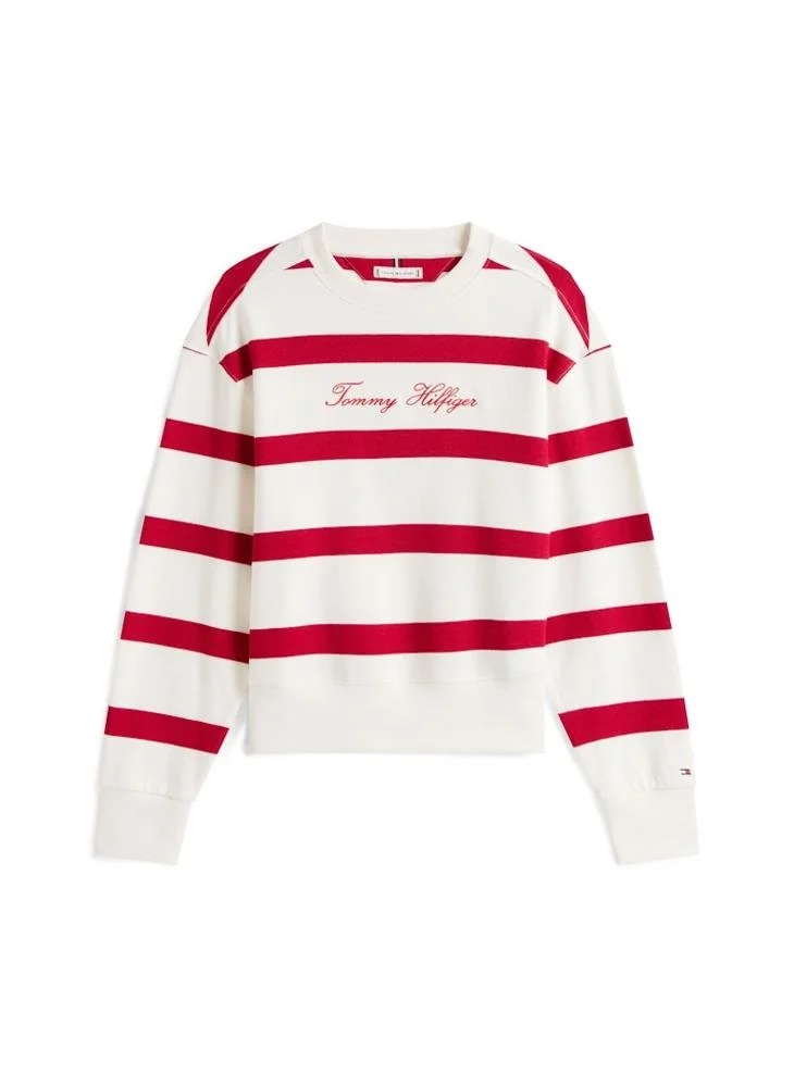 TOMMY HILFIGER SCRIPT REG PIQUE SWTSHRT