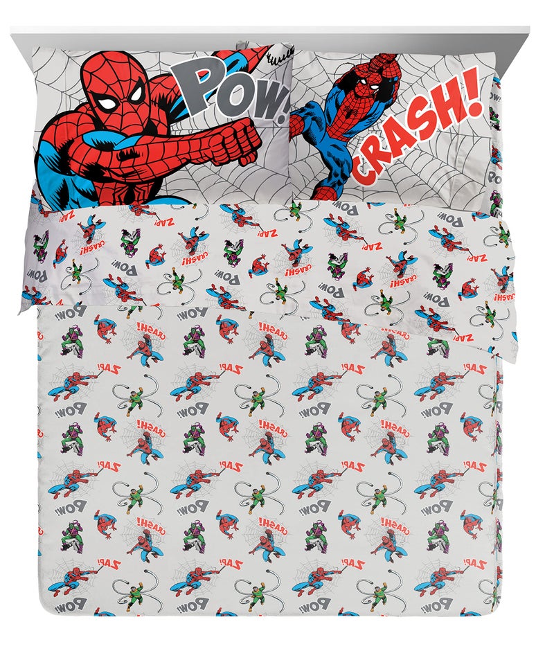 Marvel Spiderman Spidey VS 7 Piece Queen Size Bed Set - Includes Comforter & Sheet Set Bedding - Super Soft Fade Resistant Microfiber (Official Product) - Image 3