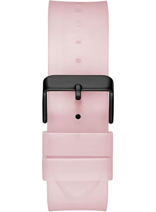 GUESS Men's Sporting Pink Limited Edition 43MM Pink & Black Watch, Pink - Image 3
