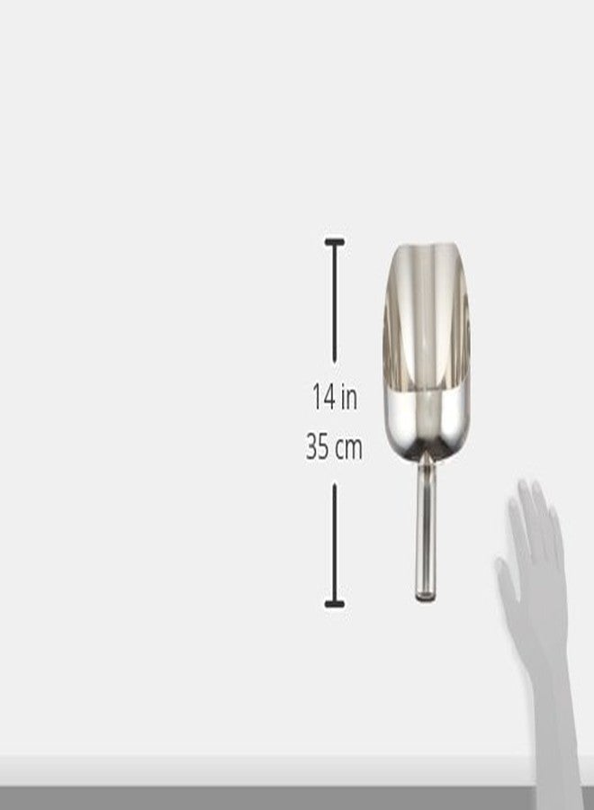 Winco Stainless Steel Utility Scoop, 3-Quart - Image 2