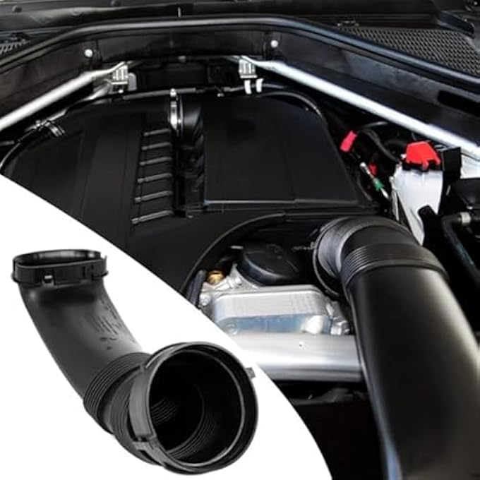 QASULER Air Intake Air Intake Tube Cleaner Hose Duct, for, X5 2011-2013 X6 2008-2014 XDrive35I 3.0L Turbo 13717624210 13717624208 High Flow Intake Pipe - Image 5