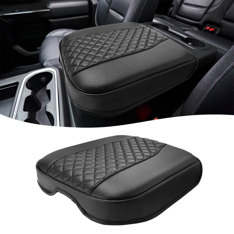 Eaglecover Center Console Cover for Chevy Silverado & GMC Sierra 1500 Accessories 2019-2025, Tahoe & Suburban & Yukon 2021-2025, Vinyl Car Armrest Protector, Floor Console Bucket Seat Only, Anti-Scratch, Black - Image 5
