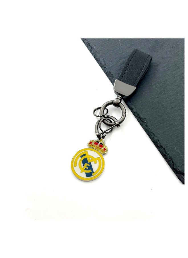 Generic Riyadh/Real Madrid/AC Milan Football Keychain Accessory Pendant Bag Chain Car Keychain Creative Gift for Unisex 