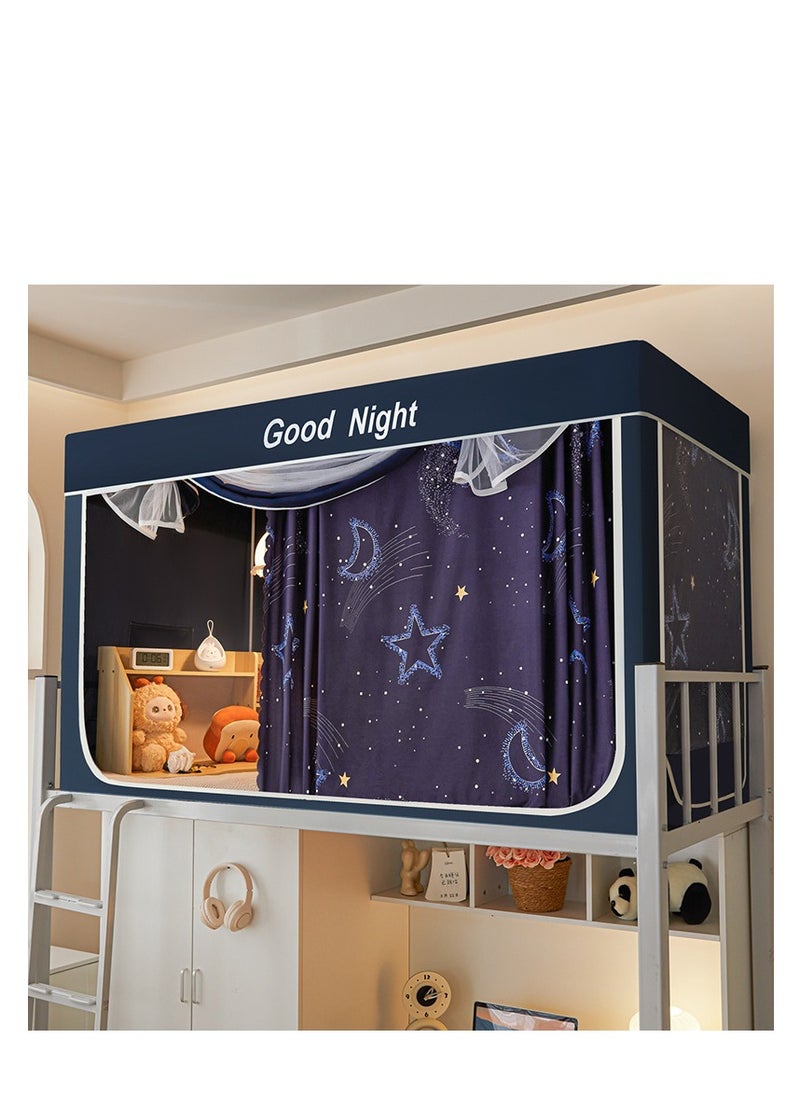 Y&D Bed Canopy Tents Curtain Blackout Curtain Single Bed Tent Curtain Student Shading Cloth Bed Canopy Mosquito Net Student Sleep Privacy Protection  - Image 1
