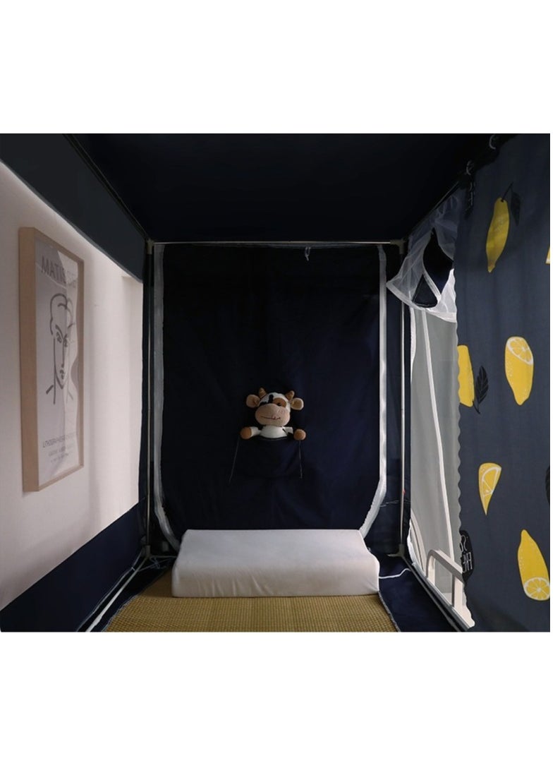 Y&D Bed Canopy Tents Curtain Blackout Curtain Single Bed Tent Curtain Student Shading Cloth Bed Canopy Mosquito Net Student Sleep Privacy Protection  - Image 4