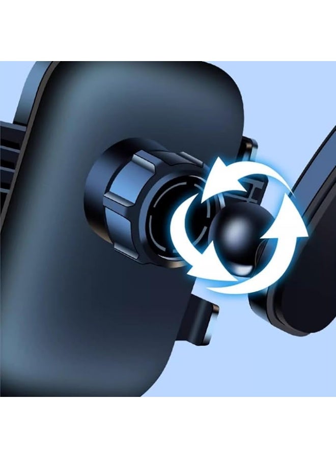 Car Phone Holder 9" Screen Fixed Clip Cell Phone Mount Auto Lock Hands-Free 360 Degree Rotation Dash Phone Holder Stand for All Phones - Image 5