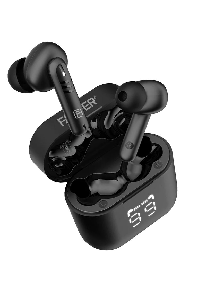 Faster - E20 Pro Wireless Earbuds with Active Noise Cancellation (ANC) - 24 Hours Playtime with Bluetooth 5.3 - HiFi Bass Stereo Sound - Bluetooth Earphones with LED Display Case - IPX4 Waterproof Earbuds - For Exercise, Gym - Compatible with iPhone & Android - Image 1