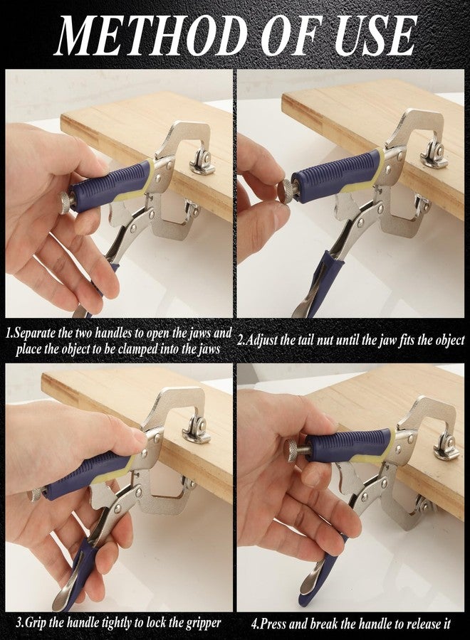 SENENQU 6 Pack 6 Inch Locking C Clamp, Locking Pliers Adjustable Welding Clamp with Regular Tip and Swivel Pad for Shop Home Farm and Auto Workshop Woodworking, Cabinetry, Repair - Image 5