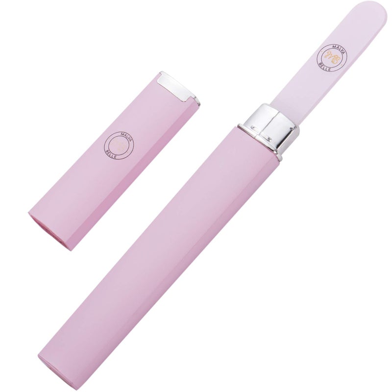 Malva Belle Best Crystal Glass Nail File Travel Case Heavy Duty Professional Nail Shaper Lilac 2mm