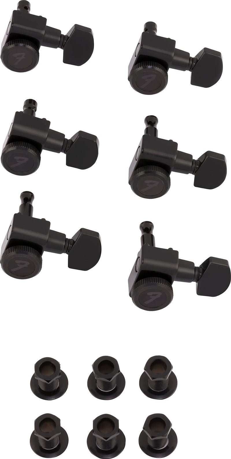 Fender Stratocaster/Telecaster Tuning Machines Deluxe Locking Staggered Guitar Tuners (990818400) - Image 3