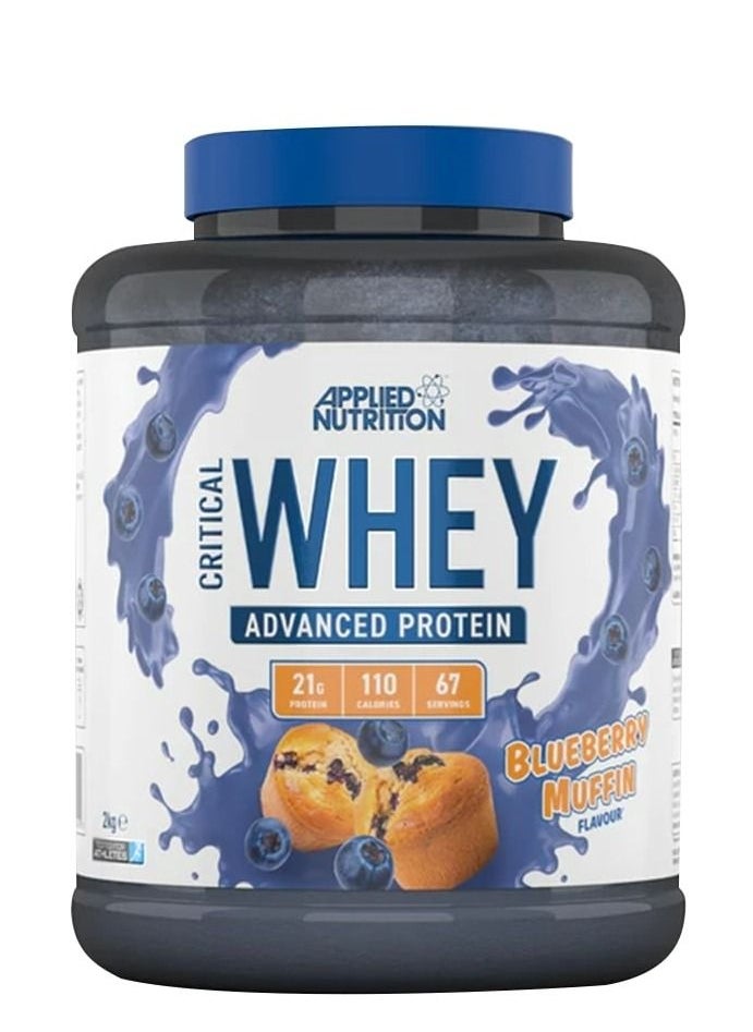 Applied Nutrition - Critical Whey Advanced Protein, Blueberry Muffin, 67 Servings - Image 1
